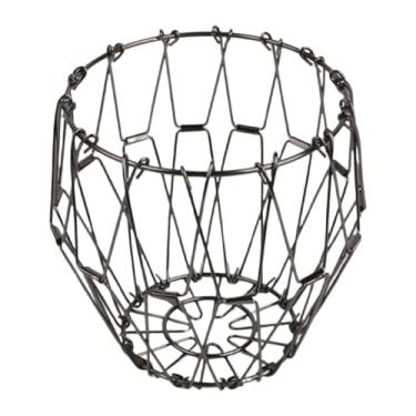 Imagem de SiaBiced Fruteira Dobrável, Organizador de Frutas, Decoração Portátil, Suporte Simples para Exibição, Cesto de Armazenamento para Mesa, Balcão E Cozinha, Preto, Tamanho real