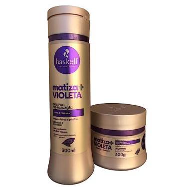 Imagem de Kit Haskell Matiza+ Shampooo Máscara Violeta 300ml 2 Itens Completo