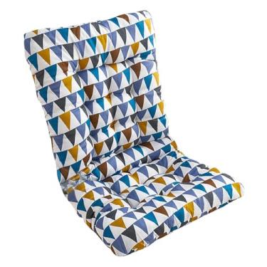 Imagem de IEUDNS Almofada para cadeira reclinável com encosto alto, cadeira de poliéster, almofada de balanço para sala de estar, escritório, dormitório, Geometria Colorida