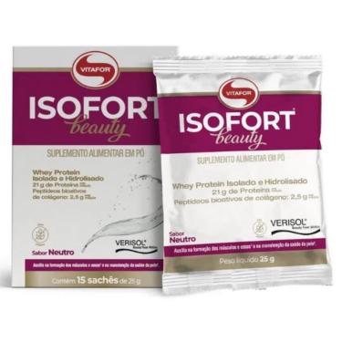 Imagem de Whey Protein Isolado Premium Isofort (15 sachês de 30g) Vitafor