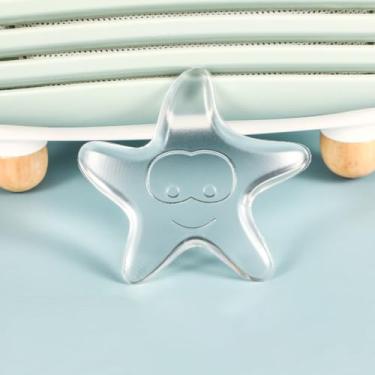 Imagem de Protetor de parede, batente de porta, frigorífico, móveis, maçaneta autoadesiva, para-choques (estrela do mar)