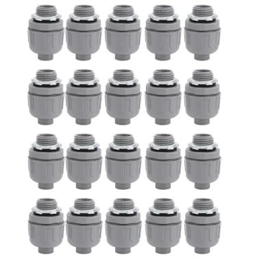 Imagem de 20Pcs 1/2 Polegada NPT Conector Apertado Líquido para Acessórios de Conduíte Flexíveis Elétricos de PVC
