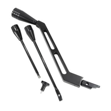 Imagem de Mqetly Kit de alavanca de câmbio de coluna de direção, pisca-pisca, alavanca de câmbio, kit de inclinação para colunas, Preto