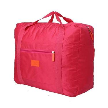 Imagem de Bolsa Dobravel Viagem Travel Bag Prende Na Mala - Pink