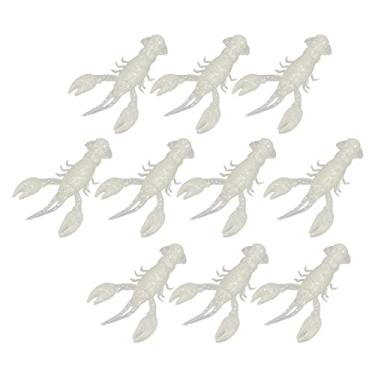 Imagem de Zhjvihx 10 Peças Isca de Pesca Macia Portátil Artificial Crawdad Isca Macia Elástica para Pesca de Robalo (#3)