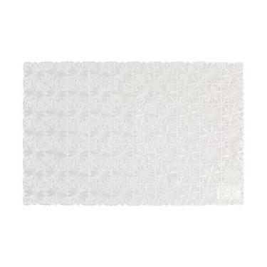 Imagem de Toalha De Geladeira Individual Floral Branco 35x53cm - Uzoo Toalha Geladeira Individual...