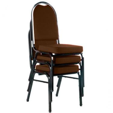 Imagem de 03 Cadeiras Para Hotel E Auditório Linha Hotel Marrom