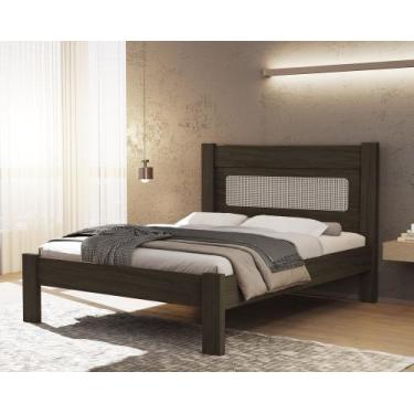 Imagem de Cama De Casal Para Quarto Tradicional Clara Estilo Moderna MDF Com Est