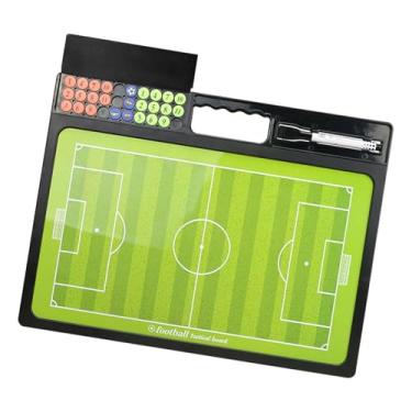 Imagem de YIJU Quadro branco para treinadores de futebol, prancheta para apagamento a seco, ideal para planejamento de competições e demonstrações.