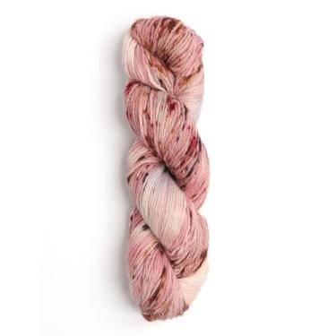 Imagem de 100% lã de alpaca para bebê, 100 g, peso Hank DK, tingido à mão, feito no Peru - Celestial macio e perfeito para tricô e crochê (Rosa dos Andes, DK tingido à mão - 100 g de lenço)