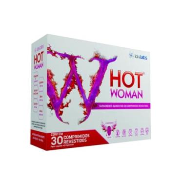Imagem de Hot Woman Taurina + Cafeína + Zinco + Vitamina E + Vitamina B6 + Boro 30 Comprimidos idnlabs