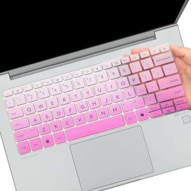 Imagem de Capa de teclado para HP ProBook 440 G11 14 e HP ProBook 445 G11 35.6 cm Acessórios para laptop Capa protetora de teclado (não serve para HP ProBook 440 445 G10/G9/G8/G7/G6/G5)-OmbrePurlple