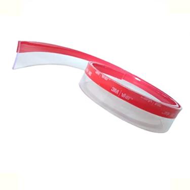 Imagem de Veda Porta de Garagem Residencial Contra Sujeira Insetos Poeira (4 Metros - Transparente)