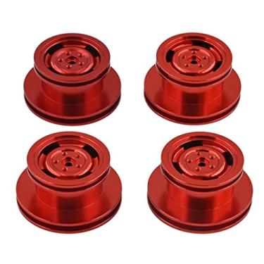 Imagem de Roda de metal para carro 1/12 - vermelha para MN90 MN90K MN91K