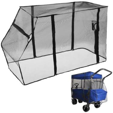 Imagem de LUMINFLY Capa de malha para carrinho de bebê, rede mosquiteira para vagão dobrável, proteção contra insetos para atividades ao ar livre, ideal para jardins, parques, acampamento