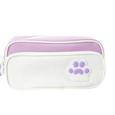 Imagem de Estojo de lápis de grande capacidade, tecido Oxford com estampa de pat