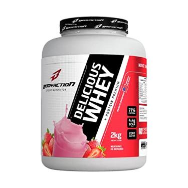 Imagem de Delicious Whey (2Kg) - Sabor Milk Shake de Morango, Body Action
