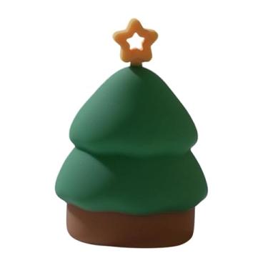 Imagem de Ｂｅｓｇａ Luminária de mesa com luz noturna de Natal, portátil, com cordão, para berçário, com toque, para cabeceira, prateleira, dormitório, sala de estar, árvore de Natal