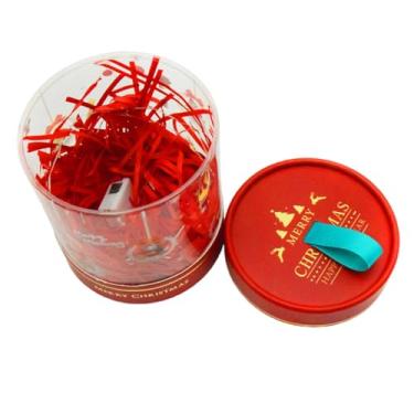 Imagem de Shakven Caixa de embalagem de doces de Natal, caixas de biscoitos de Natal, Caixa de lembrancinhas transparente dos recipientes dos doces do Natal, Pequenas caixas de lembrancinhas com cordão leve,