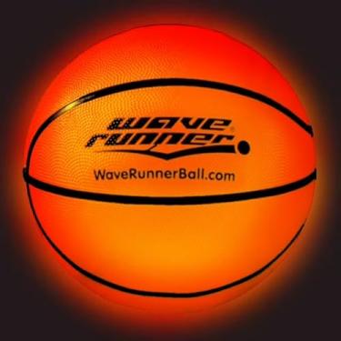 Imagem de Wave Runner Basquete Glow In The Dark - Brinquedos Iluminados De Tamanho Oficial 7 Para Jogos Noturnos De Bola, Tamanho Regulamentar, Torneira Ativada - Presentes Ideais De Basquete Glow E Basquete De