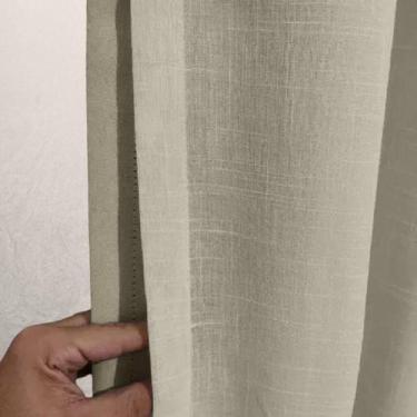 Imagem de Cortina Cozinha Voil Gaze Linho 2,80X1,40 Forro Microfibra - Lm Detona