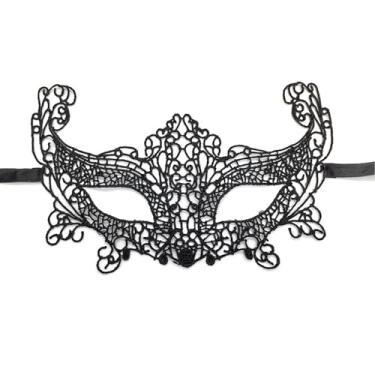 Imagem de WATASAA Máscara de baile de máscaras de renda para adultos, faixa elástica, macia e respirável para Halloween, cosplay, baile, festa de máscaras, carnaval (King Fox)