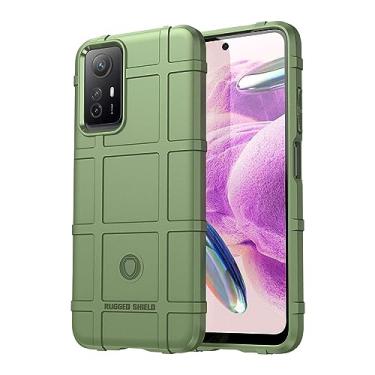 Imagem de IDEWEI Capa adequada para Xiaomi Redmi Note 12S. Fibra de carbono refinada, anti-queda, anti-impressão digital, proteção total, capa para Xiaomi Redmi Note 12S