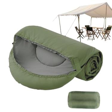 Imagem de Saco de dormir para mochila – Saco de dormir para adultos ao ar livre, equipamento de sobrevivência à prova d'água, acessórios de caminhada para mulheres, homens, crianças, caminhadas, escalada