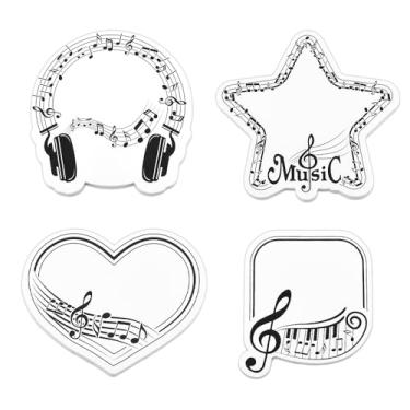 Imagem de Bloco de notas musicais para professores, crianças, professor musical, músico, dia dos namorados, presentes de Natal para mulheres, homens, material de escritório escolar, para mesa, trabalho, sala de