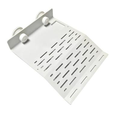 Imagem de Plataforma de mergulho de tartaruga, doca flutuante com ventosas, terraço de descanso de habitat de répteis para tanque de aquário, transparente e estável (branco, grande)