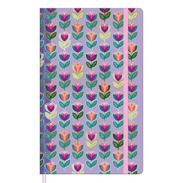 Imagem de Caderno Sem Pauta Fitto Trend Sketchbook Costurado 80 Folhas Tulipas - Tilibra