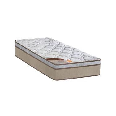 Imagem de Colchão Viúva Castor Sleep Revolution com Molas Ensacadas e Euro Pillow 27x120x203 cm - Branco/Bege