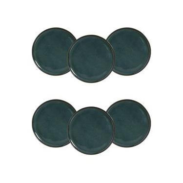 Imagem de Conjunto de Pratos Rasos Porto Brasil Bio Oceano Azul 29cm - 6 Peças