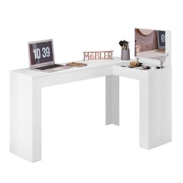 Imagem de Penteadeira Escrivaninha Camarim Studio Jade - BebeShop - Mobler, Bran