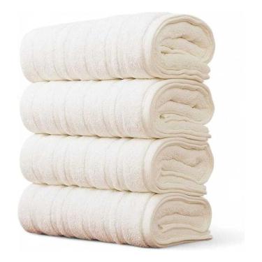 Imagem de Kit 4 Toalha De Banho Grande Grossa 600g Puro Algodão Loft - Fabi Enxo