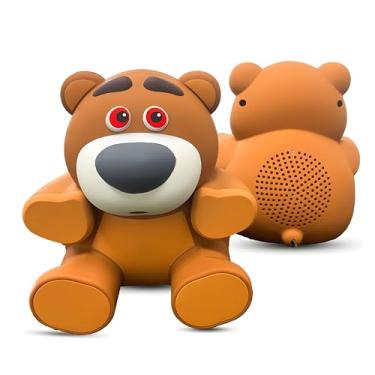 Imagem de Kit 2 Caixa de Som Ursinho Recarregável USB Portátil - Para PC, Notebook e TVs, Adulto e Infantil, Decorativa Para Quarto - Decoração Urso Fofinho