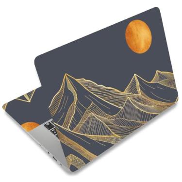 Imagem de SUPERDANT Capa de adesivo para notebook notebook abstrato montanha protetor de laptop notebook PC computador arte protetor universal Notebooks decalques de vinil serve para 30.5 cm 33.0 cm 33.8 cm