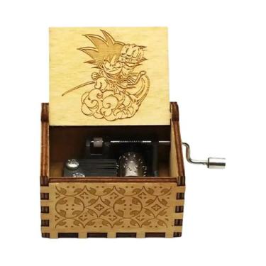 Imagem de Caixa De Música Dragon Ball Z Figura De Ação Brinquedo Antigo De Madei
