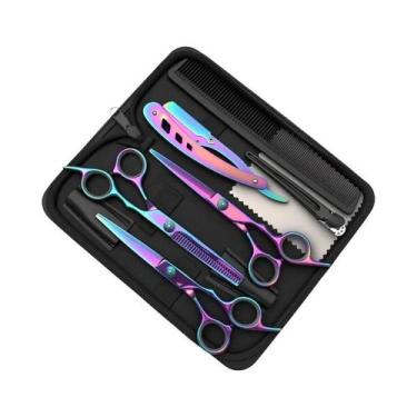 Imagem de Tesoura De Cabeleireiro Profissional De Alta Qualidade Em Aço Japonês 