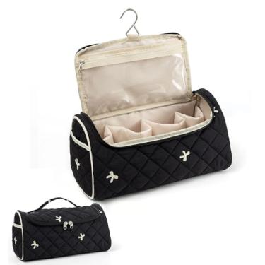 Imagem de idoltimes Bolsa de viagem acolchoada para ferramentas de cabelo, estojo organizador portátil fofo com gancho para pendurar, compatível com o modelador de cabelo Dyson, acessórios para modelador de