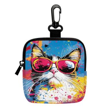 Imagem de Porta-chaves mini porta-moedas, bolsa multifuncional para chaves, porta-cartões, organizador de cabos de dados, bolsa com zíper 2, Multicolorido 00654, Tendência