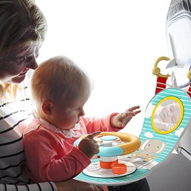 Imagem de VBESTLIFE Brinquedo para Assento de Carro de bebê Com Luzes Musicais No Volante Espelhado para Bebês, Brinquedo de Condução de Simulação Interativa, para Assento de Carro/carrinho/berço, Material ABS