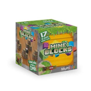 Imagem de Blocos Magnéticos Mineblocks 17 Peças Modelo Sortido e Unitário Multik