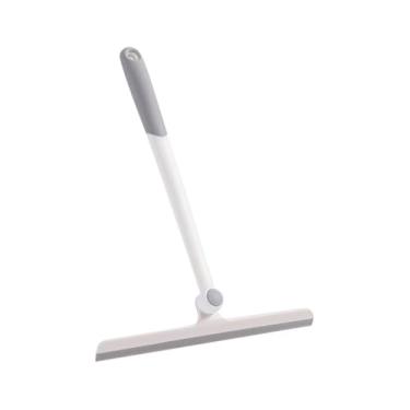 Imagem de Rodo de banheiro Chuveiro 360° Piso Carro Janela Vidro Limpador Escova Cozinha Grime Banheiro Espelho Limpador Raspador Ferramentas Limpas, Branco, 34,5 * 27 cm