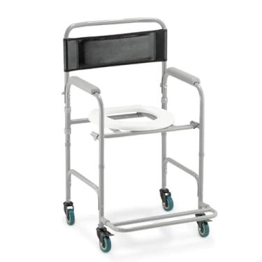 Imagem de Cadeira de Banho Reforçada e Higiênica com Encosto – Para Idosos, Adultos e Obesos até 130kg | Modelo D30