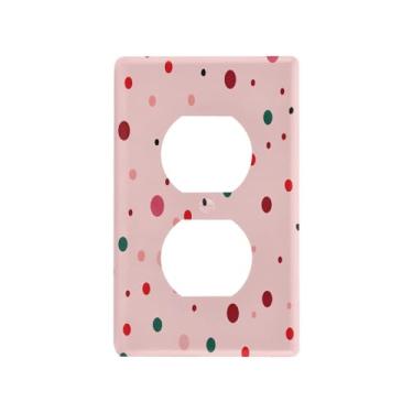 Imagem de Wassud Placa de cobertura para interruptor de luz de pontos simples, capas de tomada decorativas, placa de parede para tomadas elétricas duplex 12 x 6 cm