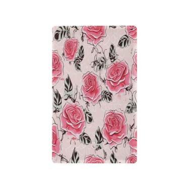 Imagem de Wassud Capa de interruptor de luz, placa de parede decorativa para tomadas elétricas, estampa floral moderna, em branco, 11 x 7 cm