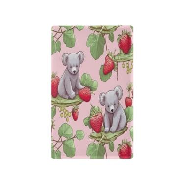 Imagem de Wassud Koala em placa de cobertura de interruptor de luz de morango, capas de tomadas duplex, placa de parede, decoração de casa, sala de estar, quarto, decoração