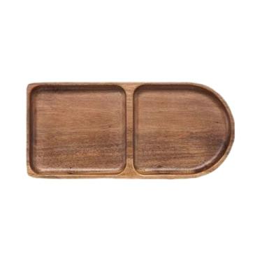 Imagem de Tábua De Para Servir | Tabuleiro Organizador Com Divisórias - Tabua de Servir com Divisórias - para Cozinha Lanches Doces Pão Leite Burrito Batata Frita Nozes Vegetais Frutas