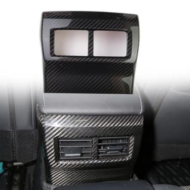 Imagem de FINMOKAL Painel de saída de ar condicionado de fibra de carbono para console central de fibra de carbono compatível com Lexus RC RC200t 300h RC300 C350 2013-2018